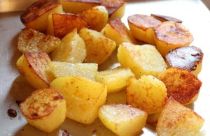 Oven Roasted Potatoes With Bacon Garlic And Parmesan