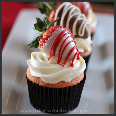 The Ultimate Strawberry Cupcake with White Chocolate Buttercream