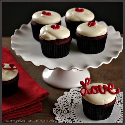 Red Velvet Cupcakes with Cream Cheese Frosting