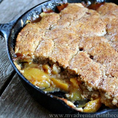 Old Fashioned Peach Cobbler for the July Kitchen Bootcamp Challenge